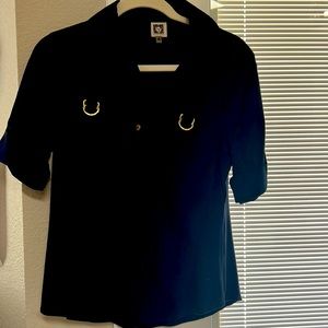 Navy Blue Anne Klein Shirt